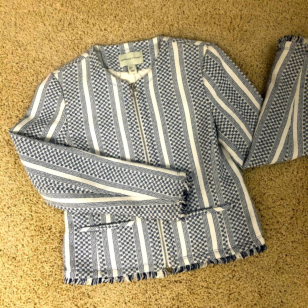 Twead Blue and White Blazer